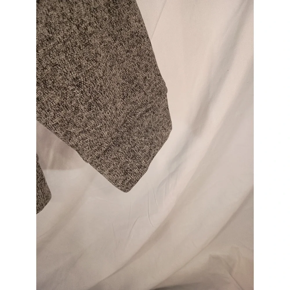 Eddie Bauer Mens Radiator Fleece Pullover 1/4 Snap Front Sweater Charoal Medium - Picture 4 of 5